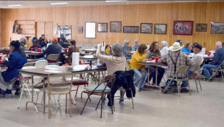 Senior Citizens enjoy lunch and fellowship on Weds.