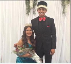 Ennah Mosqueda and Kaylob Frietze were crowned as the 2026 Springlake-Earth Homecoming Queen and King, during the Wolverines’ pep rally last Friday. (Submitted Photo)