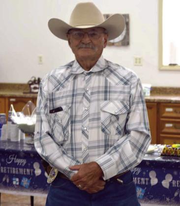 The City of Anton hosted a retirement party for Police Chief David Kinney at the Church of Christ in Anton, TX on Tuesday, June 30, 2026. (Photo by Leon Szaniszlo)