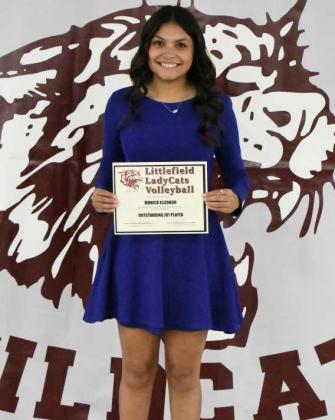 2023-2024 JV1 VOLLEYBALL AWARDS - Monica Elizondo, Outstanding JV1 player. (Staff Photo by Derek Lopez)