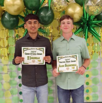 Green and Gold Award - JJ Jaramillo and Fighting Heart Award - Slade Beerwinkle
