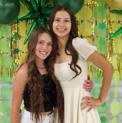 Green and Gold Award - Emma Samaron and Fighting Heart Award - Taytum Goodman