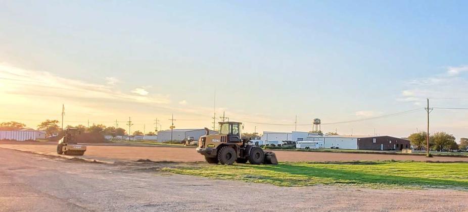 NEW BEGINNINGS - Lady Cat Softball Field will have a new home next season (Spring 2023), as the old field space will be the site of the new Littlefield High School. Shown in the top photo is the progress of the new field side located off of Richard Thompson Ave. and the picture to the right shows the progress of that has been made to clear the old field. (Staff Photos by Derek Lopez)