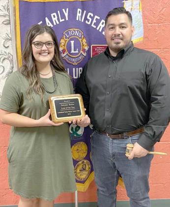 Early Risers present special plaque; officers re-elected