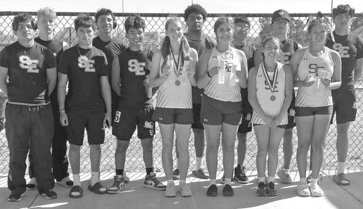 The Springlake-Earth Wolverine and Lady Wolverine varsity track teams had multiple athletes qualify for the Area Meet last week. (Submitted Photo)