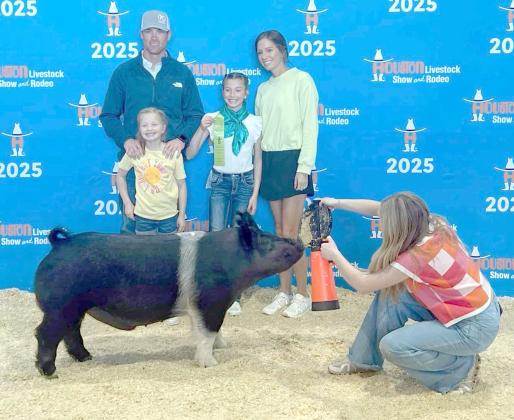 Dailee DeBerry, 7th place Hamp at the 2025 Houston Stock Show. (Submitted Photo)
