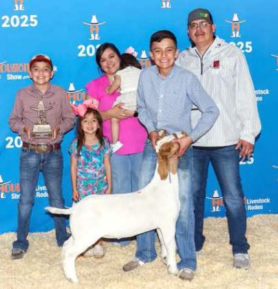 Jadyn Vega. first place Medium Weight Goat at the 2025 Houston Livestock Show. (Submitted Photo)