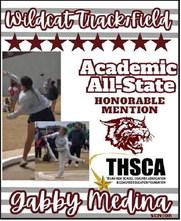 Littlefield Track and Field Academic All-State honors