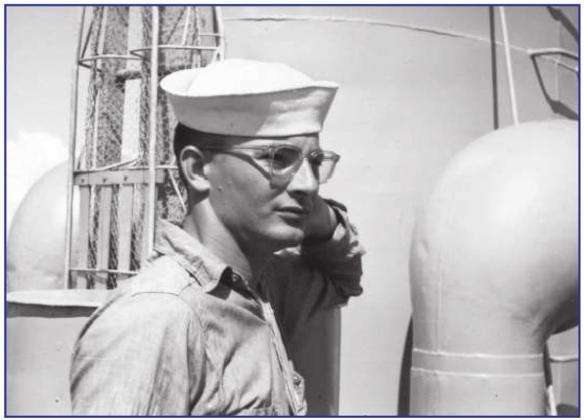 J. EDWARD JENNNINGS Serving Navy in 1945