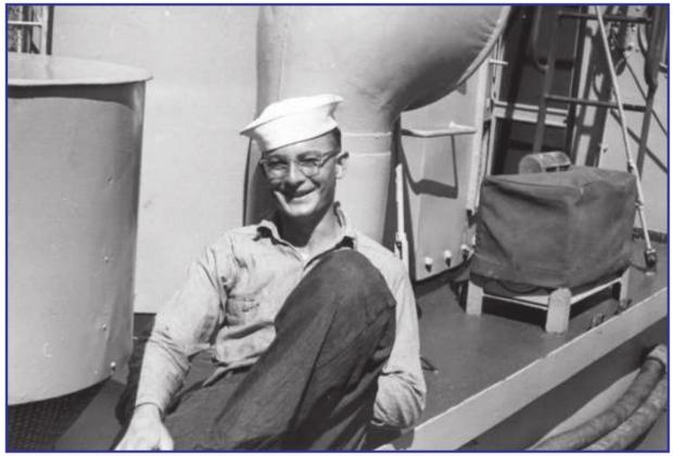 J. “ED” JENNINGS On board tug boat in WWII