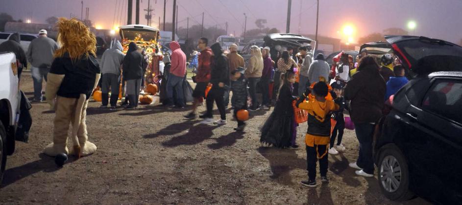 The weather was perfectly creepy for the Lamb County Sheriff’s Trunk or Treat and Haunted House on Saturday, October 28, 2023. (Photo by Ann Reagan)