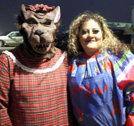 These lovely greeters were on hand to usher guests into the Sheriff Department Haunted House on Saturday, October 28, 2023. (Photo by Ann Reagan)