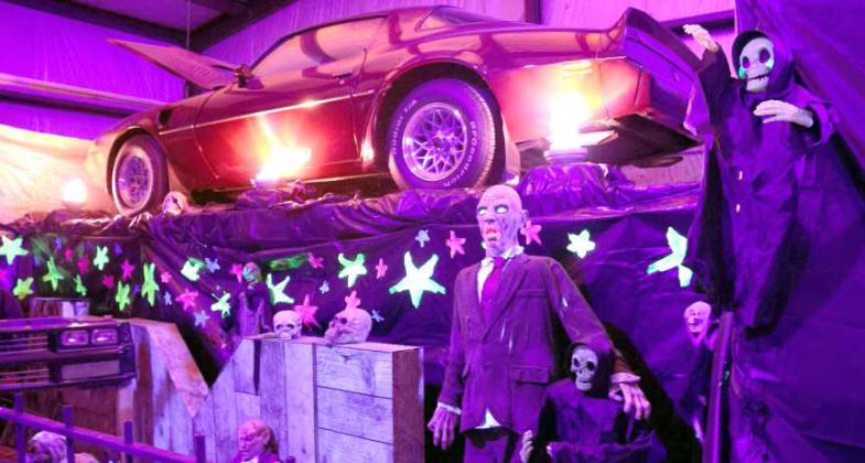 Reckless driving at the Lamb County Sheriff’s Haunted House on Saturday, October 28, 2023. (Photo by Ann Reagan)