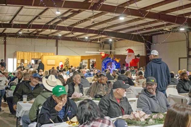 Attendees enjoy the Valley Ag Christmas Luncheon on Dec. 6th in Olton. (Staff Photo by Madison Vidales)