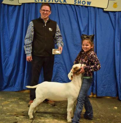 GRAND CHAMPION GOAT - CLAIRE SENTER of Olton