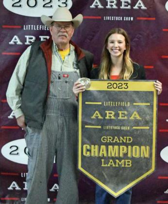 Area Livestock Show Grand and Reserve Grand Champs with buyers