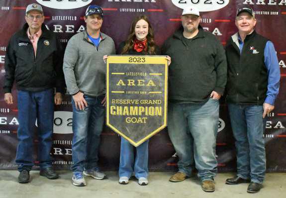 Area Livestock Show Grand and Reserve Grand Champs with buyers