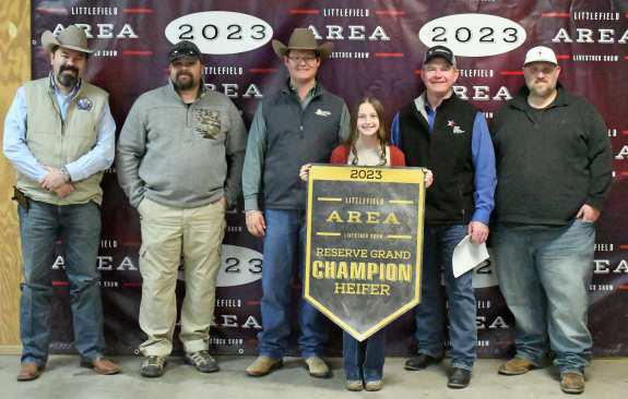 Area Livestock Show Grand and Reserve Grand Champs with buyers
