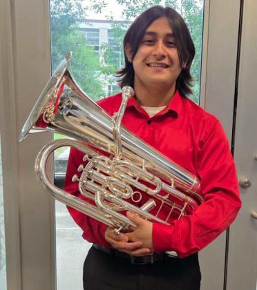 Matthew Rios - Euphonium earned a 1st Divisions (Gold Medal) on his performance for judges at the UIL State Solo &amp;amp; Ensemble Contest at Hendrickson High School In Pflugerville, TX, on May 25th. He also earned applause from his judge. (Submitted Photo)