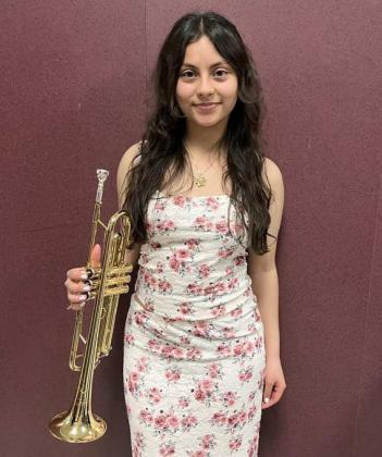 Aryanna Ramirez - Trumpet earned a 2nd Divisions (Silver Medal) on her performance for judges at the UIL State Solo &amp;amp; Ensemble Contest at Hendrickson High School In Pflugerville, TX, on May 25th. (Submitted Photo)