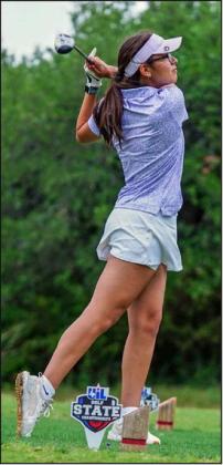 Springlake-Earth’s Ennah Mosqueda, competed at the State Golf Tournament earlier this week, where she shot a 128 in round one and a 107 in round two for a total of 235. She finished 51st out of 71 golfers at the State Tournament, which took place at Crystal Falls Golf Course in Leander, Tx. (Submitted Photo)
