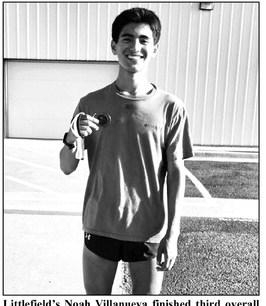 Littlefield’s Noah Villanueva finished third overall and led the boys to a fifth place finish as a team running against some of the top 4A teams in the area. (Submitted Photo)