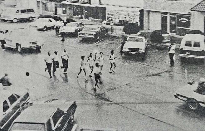 The Olympic Torch comes through Littlefield on its way to the 1984 Olympics in Los Angeles