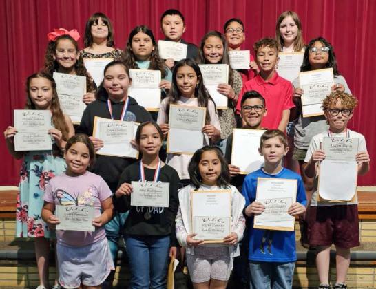 Littlefield Elementary 4th Grade Awards