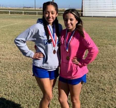 REGIONAL QUALIFIERS – Amherst junior, Dennys Reyes (left) and senior, Nancy Rubio, (right) both qualified for the 1A Regional Cross Country Meet that will be ran on Tuesday, Oct. 25th at Mae Simmons Park in Lubbock. (Submitted Photo)