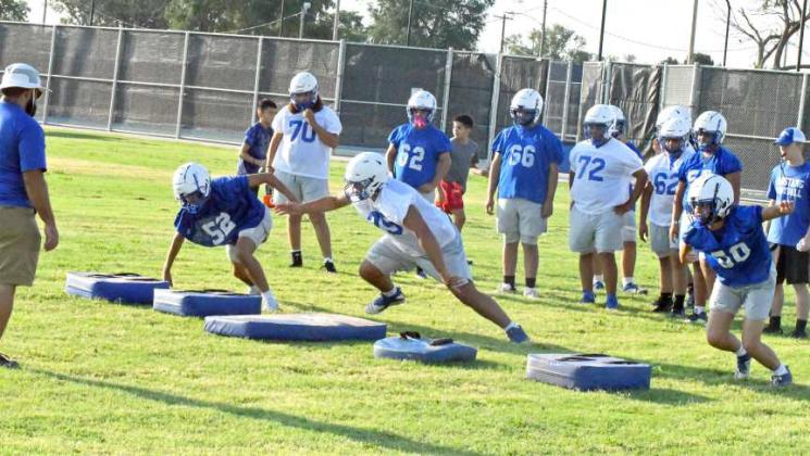 Olton Mustang two-a-days