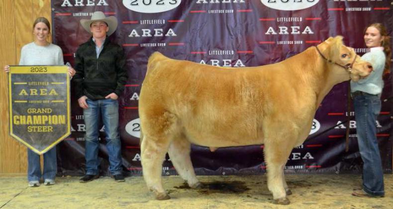 2023 LITTLEFIELDAREAGRAND CHAMPION STEER- KENNADI HANLIN