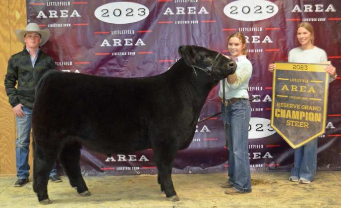 2023 LITTLEFIELDAREARESERVE GRAND CHAMPION STEER- KENNADI HANLIN