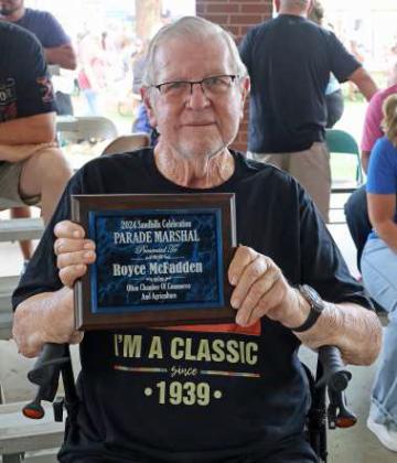 Royce McFadden won the “Parade Marshall” Award. (Photo by Wesley Quigley)