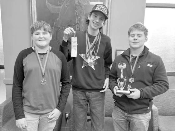 Red Raider Classic Academic Meet – Saturday, Jan. 17 at the Texas Tech Red Raider Classic Academic meet, the Sudan High School Computer Science Team won 1st place. Individually in Computer Science, Caden Edens won 1st place, Dylan Provence won 2nd place and Britton Bass won 3rd place. In Math Caden won 2nd. In Number Sense Caden won 4th. In Science Caden won 4th. It was a great day for academics. It’s good to be a wise Hornet. (Submitted Photo)