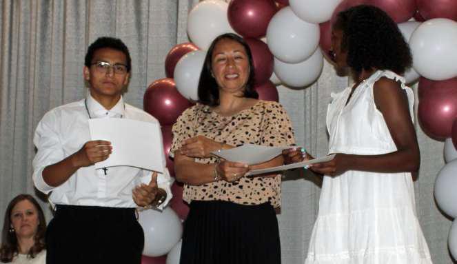 BESTATHLETEAWARD Jonas Camacho and Amoni Jefferson