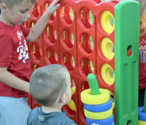 Younger brothers and sisters also had fun activities at the Littlefield Primary Community Picnic held on September 12, 2022. (Photo by Ann Reagan)