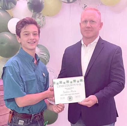 Moores Honored by 4-H.....