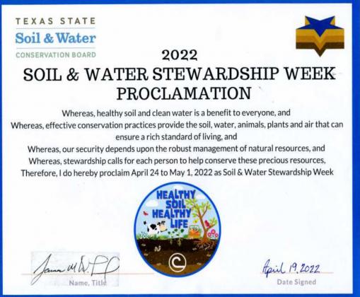 Lamb County Soil and Water Stewardship Week