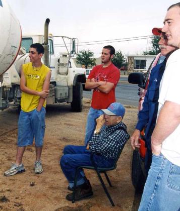 (L-R): 2003, Allen Wright, Jordan Boggs an employee at the time, Ray Pierce, Foy Wright and Casey Wright. (Submitted Photo)