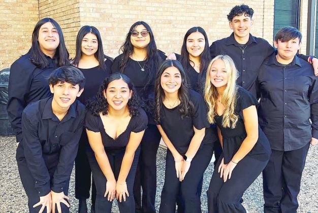Brass Ensemble - 1st Row Caleb Caudillo, Tailyn Gomez, Yazmin Longoria, Audrey McKinnon and Diego Gonzales. 2nd Row Matthew Rios, Chloe Diaz, Avi Mendoza, Mallory Marquez, Adam MacDonald. (Submitted Photo)