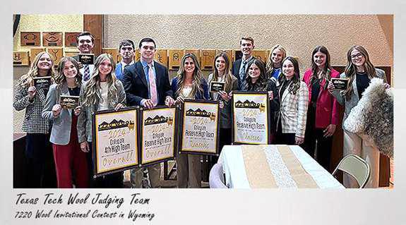 Texas Tech Wool Judging Team wins two top reserve championships