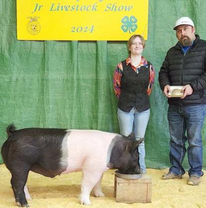 GRACE HENSON - RESERVE GRAND CHAMPION BARROW