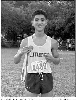 Littlefield’s Noah Villanueva won the Castleberry Invit. in Fort Worth last Friday, clocking a time of 16:30.66. (Submitted Photo)