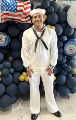 Littlefield Alum, Christian Martinez, recently graduated from boot camp with the United States Navy on Sept. 11th, at Great Lakes, Illinois. His class had 1,300 graduate in their ceremony. He’s now studying Radar, and will be heading to Washington in 9 weeks. (Submitted Photo)