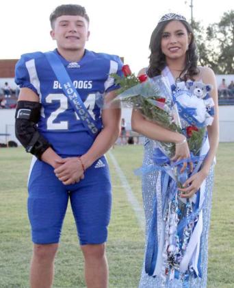 2022 HOMECOMING KING AND QUEEN - The 2022 Amherst Homecoming Queen and King were crowned last Friday before the Bulldogs’ football game against Hart. The Bulldogs pulled out the Homecoming vicory, 30-22, to improve to 7-1 overall, 2-1 in district play. (Submitted Photo)
