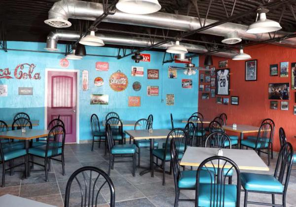 The meeting area has been remodeled for more dining space. (Photo by Ann Reagan)