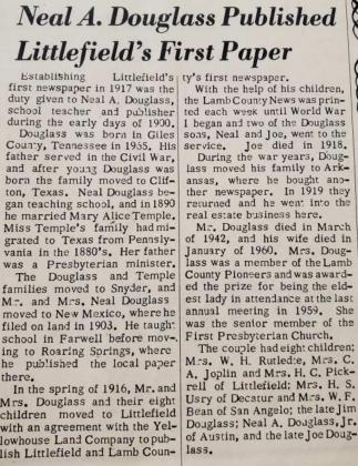 Celebrating Littlefield in 1988
