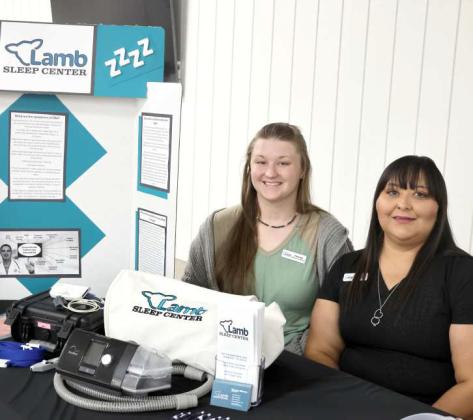 Lamb Healthcare Sleep Center referral coordinator, Harleigh, was on hand to assist and inform guests at the Health Fair about Sleep Studies at the Ag Center in Littlefield. (Photo by Ann Reagan)
