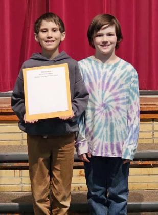 THIRD GRADE PERFECTATTENDANCE – Axle Kenley and Devossi Vera