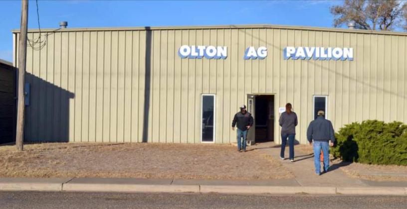 OLTON VOTERS AT POLLS—These were only a few of the Olton voters who cast their ballots on Election Day, Tuesday, Nov. 3, 2020, at the Olton Ag Pavilion. Voting was set up there because of the COVID-19 pandemic, because the Pavilion allowed a wider space for voters to observe safety mandates. (Staff Photo by Joella Loworn)